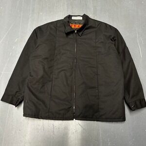 Vintage Red Kap black Detroit style zip up workwear jacket Size 2x